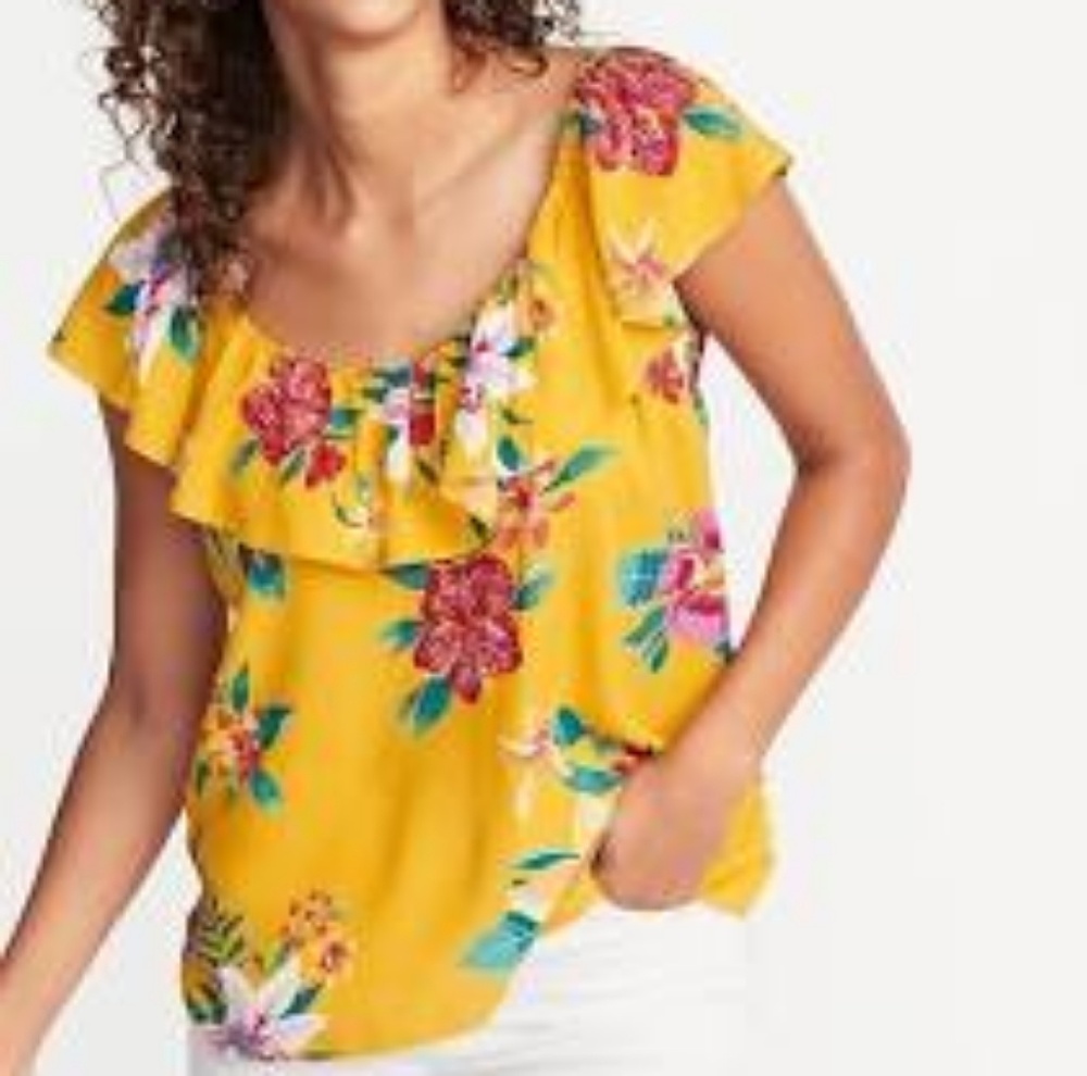 TOP OLD NAVY NWT BELOW SHOULDER S. XS